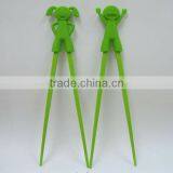 High Quality Silicon/plastic Chopsticks With Sleeve for Kids thumbnail-1