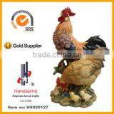 17.5''H Resin Biddy Hen, Lifelike Hen Figurine, Lively Rooster Resin Figurine thumbnail-1