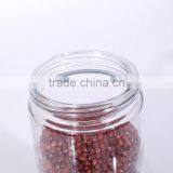 Set 4 Clear Round Glass Food Storage Jars With Red Plastic Lid thumbnail-3