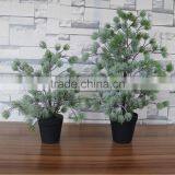 Plastic Mini Pine Tree With Burlap Base for Xmas Decoration thumbnail-6