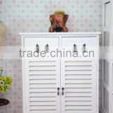 Hot sale pastoral style with drawer blinds shoe cabinet or storage cabinet