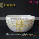 White Ceramic Cylinder Pot thumbnail-3