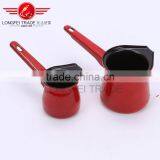 Red Color Enamel Coffee Pot/coffee Jug With Long Handle thumbnail-2
