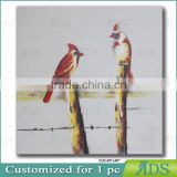 Abstract Birds Oil Painting On Canvas