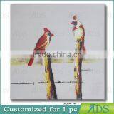 Abstract Birds Oil Painting On Canvas thumbnail-1