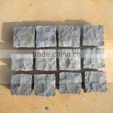 Natural Split Paving Stone Cobblestone Black Granite Paving Stone