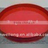 Round Galvanized Zinc Metal Serving Tray/ Party Tray thumbnail-6