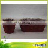 Customized Garden Smart Woven Rattan Planter With Plastic Flower Pot Liners thumbnail-2