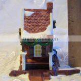 Small Snow Cottage Heritage Village, Table Decor Small Village thumbnail-1