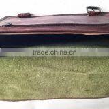 High Quality Classic Design Handmade Vintage Genuine Goat Leather Laptop Bag thumbnail-3