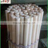Natural Wooden Broom Stick One End Flat One End Dome thumbnail-4