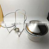 Large 4L Round Chafing Dish Glass Hot Food Warmer With Glass Dish thumbnail-3