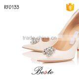 Best Seller Brilliant White Wedding Diamond Jewelry Shoe Clip for Bride Shoes thumbnail-3