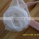 MSD Wholesale Organza Ribbon Flower for Hat Accessories thumbnail-1