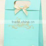 Hotest Customized Colorful Paper Bag With Bowknot