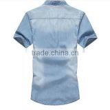 2015 New Men Slim Casual Short Sleeve Shirt,men Casual Floral Printing Shirt,fancy Casual Shirt thumbnail-2