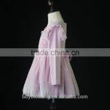 2017 Autumn Winter New Designer Dress Girl's High Quality Ruffle Beading Floral Party Dress thumbnail-2