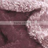 100%polyester Sherpa Faux Fur Fabric Solid Sherpa Suede Fabric
