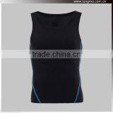 Polyester Summer Running Compression Tank Top, Tatto Compression Garments, Elastic Sleeveless Rash Guards thumbnail-3
