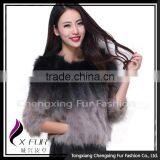 CX-G-A-01F Latest New Design Women Real Raccoon Fur Coat thumbnail-3