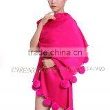 CX-B-P-42B Latest Lady Fashion Plain Pashmina Cheap Wholesale Shawls thumbnail-5