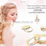 Some Very Exclusive Combo Three Tone Plated Jewelry of 89 Pieces For USD $ 150 With FREE SHIPPING thumbnail-1