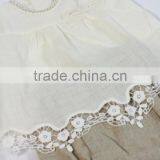 Old European Frocks Designs Lace Baby Clothes 100% Linen/Cotton Blend Little Girls Boutique Clothing Outfits thumbnail-2