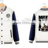 100% Polyester Wholesale Customized Man Woman Baseball Jacket thumbnail-3