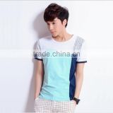 zm40286b korean style wholesale joint cotton men's summer casual stripe shirt