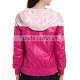 2015 New Fashion Short Woman Custom Nylon Varsity Jackets thumbnail-3