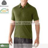 Custom Mens Polo Shirt Wholesale, Merino Wool Casual Shirt Design thumbnail-2