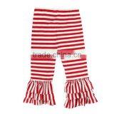 Boutique Kids Clothing Wholesale Triple Ruffle Pants for Girls Chevron Ruffle Pants thumbnail-2