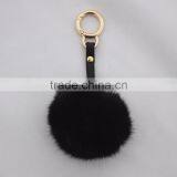 Myfur Wholesale Genuine Rabbit Fur Pom Pom Key Ring Accessory Fur Pendant thumbnail-4