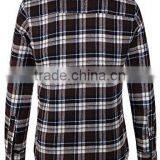 Men's Autumn Long Sleeve Plaid Checked Flannel Shirt thumbnail-2