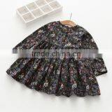 Autumn New Style Printing Girls Kids Long Sleeve Cotton Dress thumbnail-2