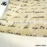 Casual Franch Letter Printed Zakka Fabric Linen&Cotton Fabric Household DIY Patchwork Textile thumbnail-2
