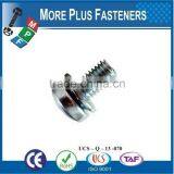 Made in Taiwan Phil Pan SEMS Screw Square Cone Washer Sems Screw Internal Tooth Washer Phillips Pan Head External Tooth Washer thumbnail-4