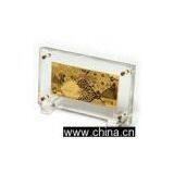 Qatar Gold Banknote Acrylic Base thumbnail-1