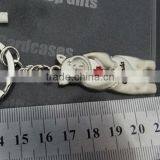 Cute Teddy Bear Metal Keychain With Maple Leaf Logo Laser Canada