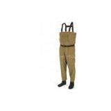 4MM Mens Breathable Surf Nylon Neoprene Fishing Waders With PU Coated thumbnail-1