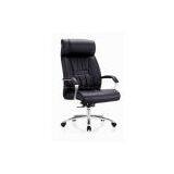 Leather Faced Executive Office Chair in Black thumbnail-1