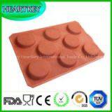 Silform 8 Compartment Round Hamburger Baguette Baking Mold thumbnail-3