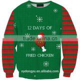 Stripe Christmas Unisex 3D Printed Green Sweatshirts/blue na Plus Size 3d Fashioable Christmas Printed Hoodies Without Hood