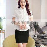 Factory Wholesale White Blouse and Tops Lady Formal Shirt Suit With Cheap Price thumbnail-1