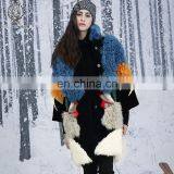 Nifty Style Lamb And Mink Fur Coat Reversible Female Multicolored Mix Different Fur Jacket Real Fur Down Overcoat thumbnail-2