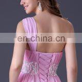 Grace Karin Latest Design One Shoulder Chiffon Ladies Long Evening Party Wear Gown CL3410-1# thumbnail-4