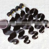 Natural Body Wave Cheap Virgin Peruvian Human Hair Bundles With Lace Closure Dropship Remy Lace Front Closure With Baby Hair thumbnail-1