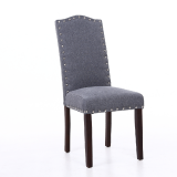 Fabric Solid Wood Dining Chair with Stud,Quality Dining Room Chair HL-7018-2