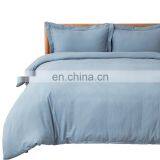 Super Luxury Soft Amazon Hot Sale 4 Piece King Plaid Microfiber Washed Cotton Factory Stock Duvet Cover Bedding Set thumbnail-6