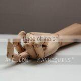 Wood Articulated Hand For Store Fixture Wood Color Dummies Mannequin For Decors thumbnail-3